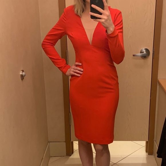 Lucian Matis Red midi cutout dress - Picture 1 of 2